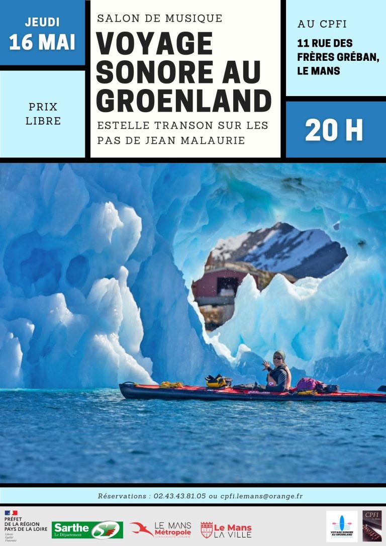 Affiche voyage sonore au Groenland