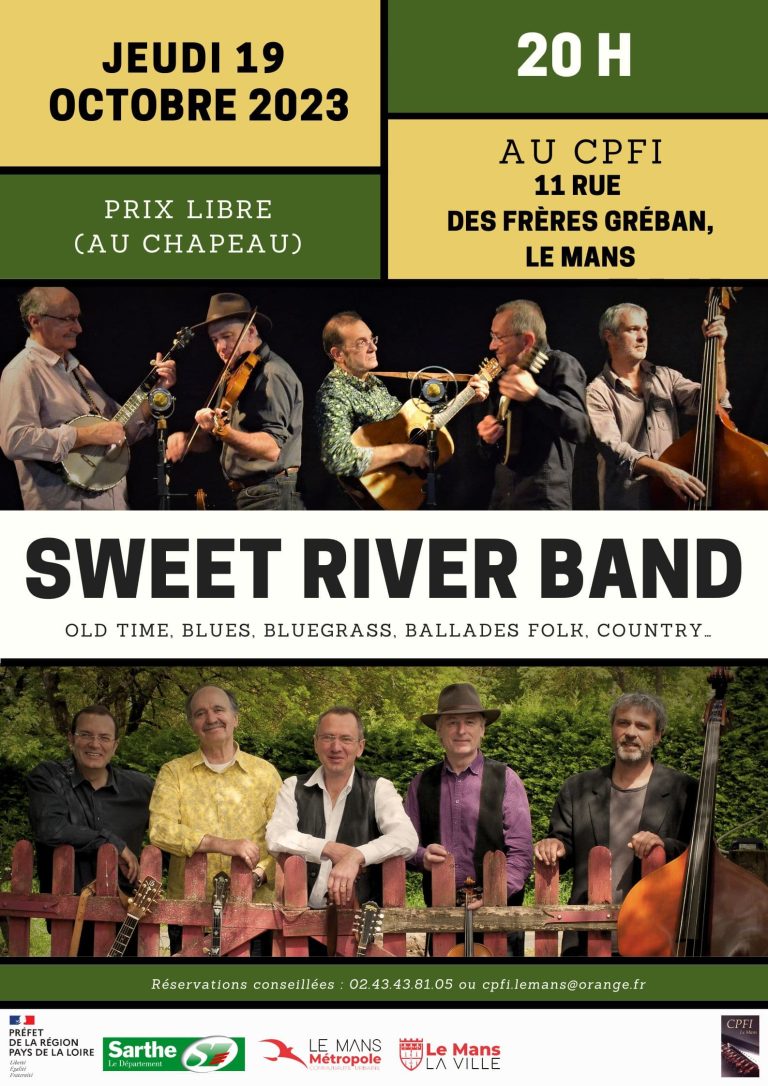 Affiche salon de musique bluegrass