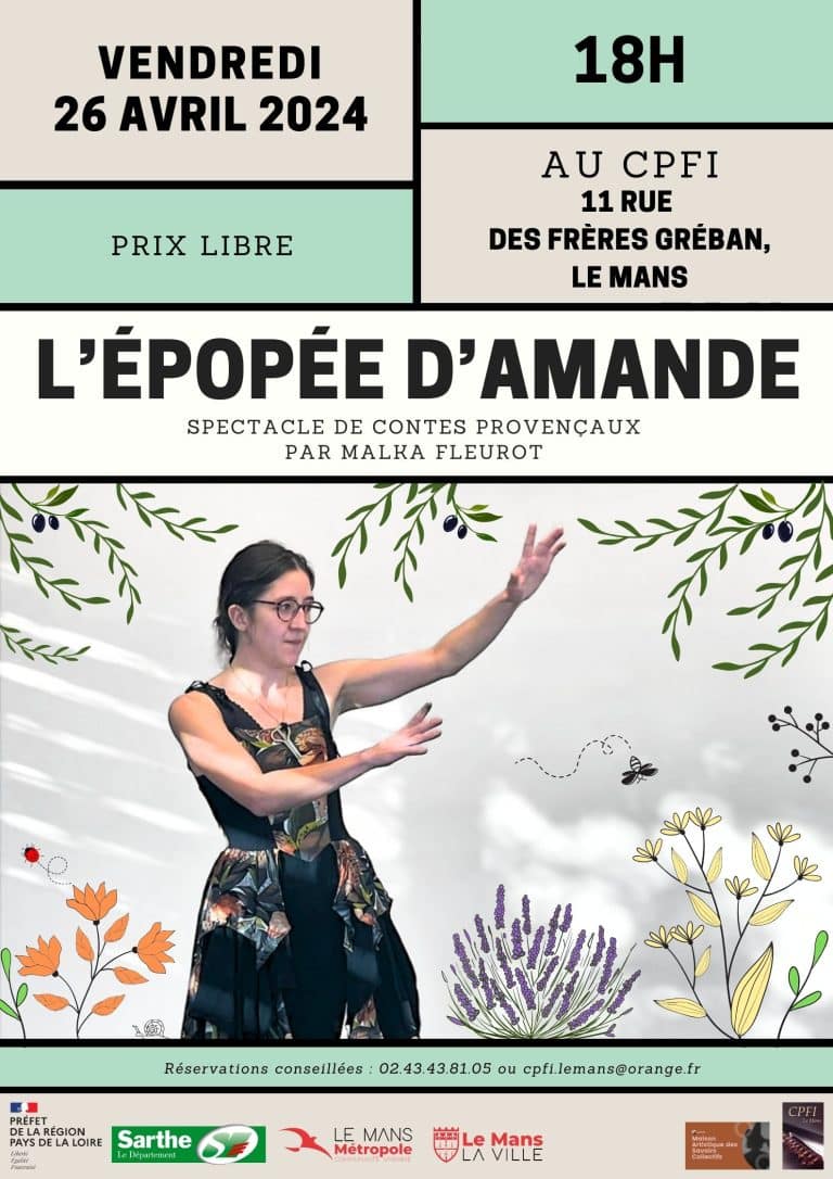 Affiche spectacle de contes provençaux